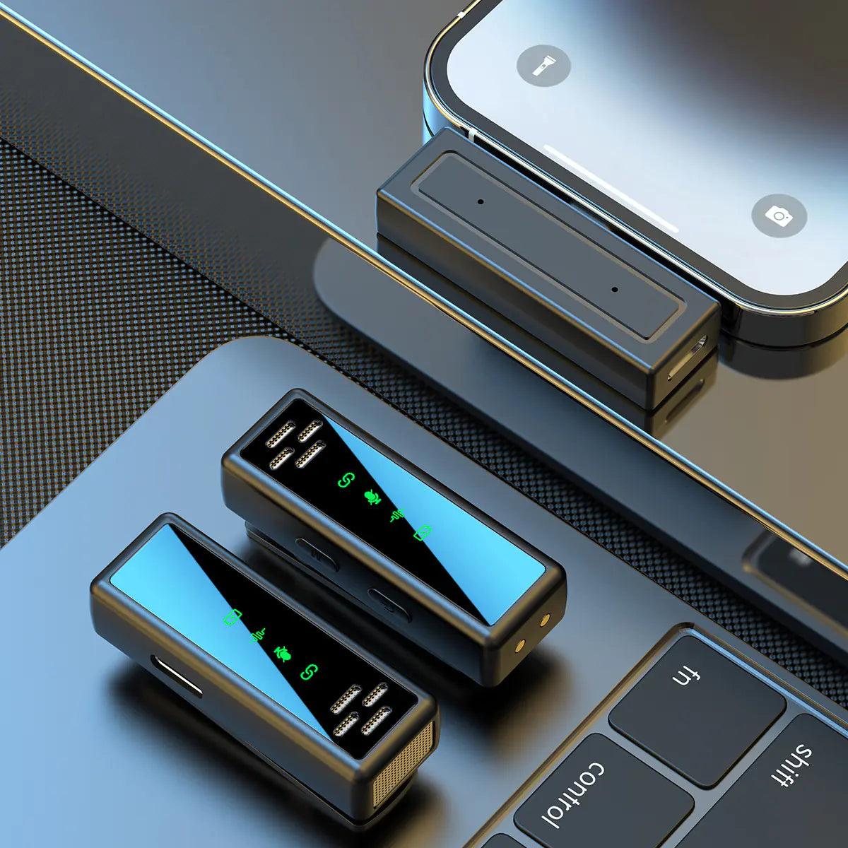 Wireless Clip-On Microphone with Noise Reduction