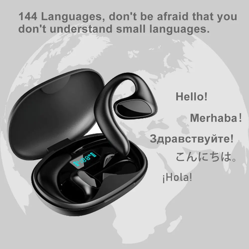 M6 Bluetooth Smart Translator Earbuds for 144 Languages