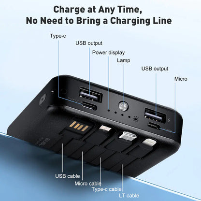 20000mAh Mini Solar Portable Power Bank for iPhone &amp; Samsung
