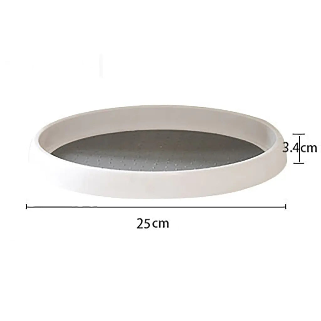 Rotating Spice Organizer Rack with Round Tray