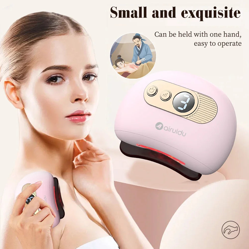 Electric gua sha facial massage board skin care