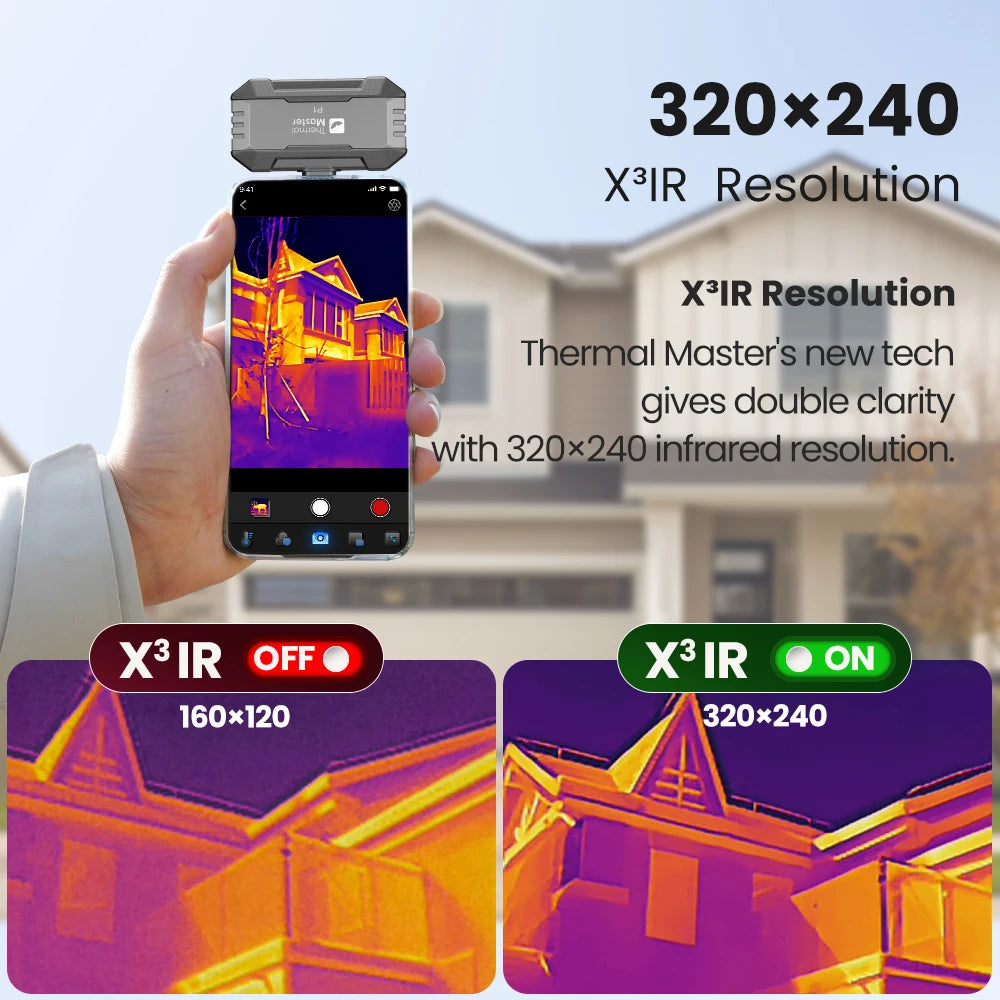 Thermal camera smartphone attachment infrared heat detection iPhone Android