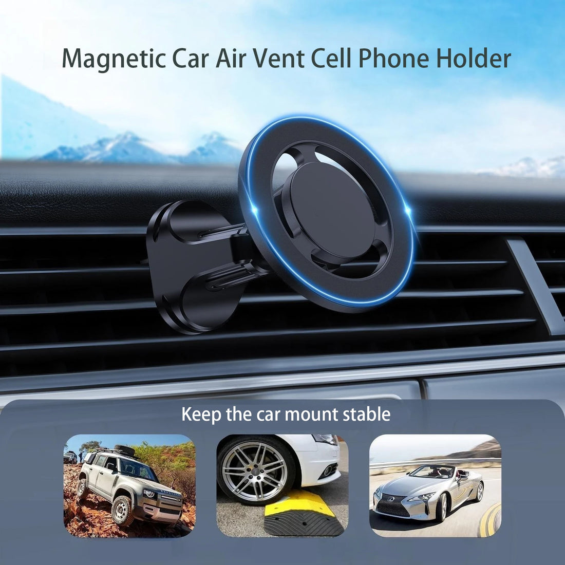Magnetic MagSafe Car Mount dashboard iPhone holder
