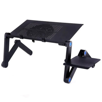 Adjustable multifunction laptop bed desk LED lamp foldable legs WFH sofa