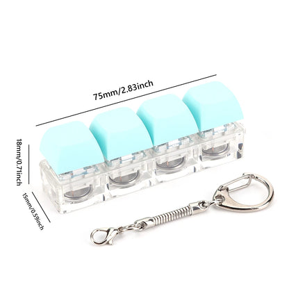 LED key clicker keychain mechanical keyboard fidget viral TikTok