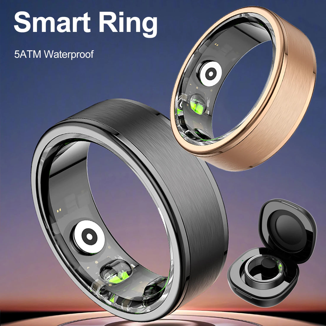 Smart Ring titanium waterproof SpO2