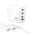 GaN 100W USB-C Laptop Charger，4-Port PD，Fast Charging Station，Fit for Lenovo HP ASUS Samsung MacBook Pro，Air，iPad Pro，Acer，Razer Dell Laptop Cell Phones，with 5ft Type C Cable